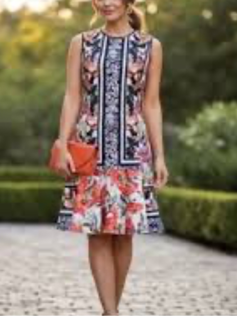 Clover Canyon Floral Sleeveless Flounce Dress